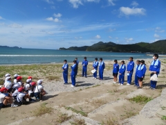 山口県立大津高等学校大津校舎1学年ジオエコ班