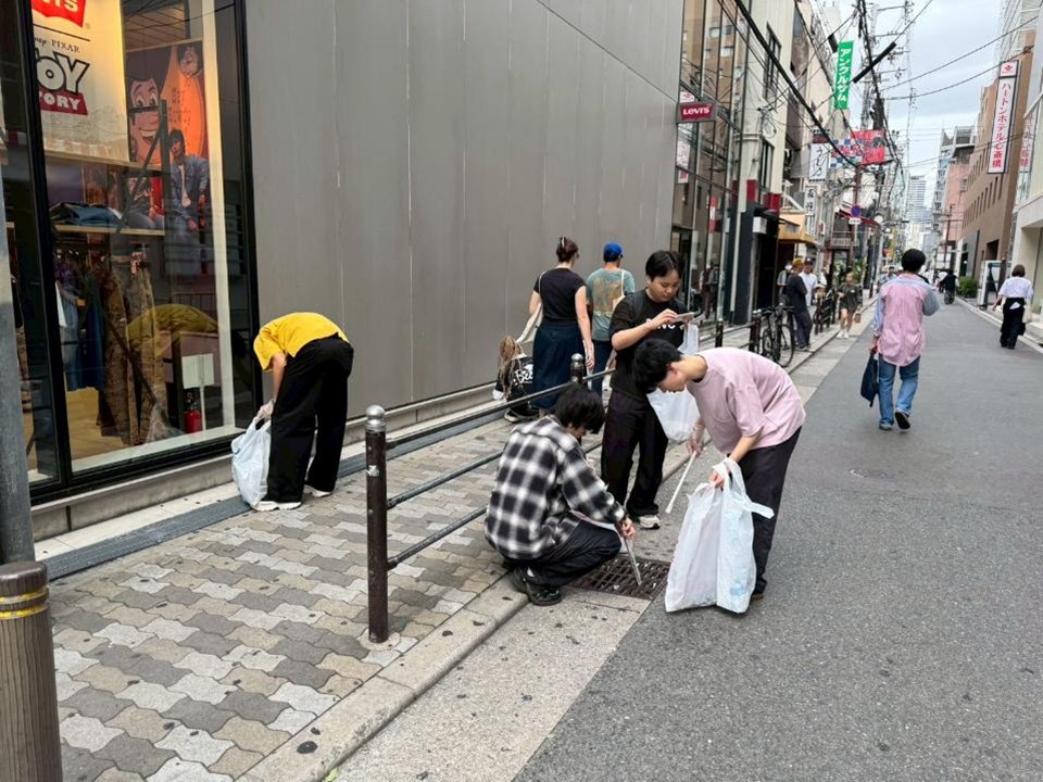 ミナホdeごみ拾い キックオフ（一般社団法人　CHGANGE FOR THE BLUE 大阪）