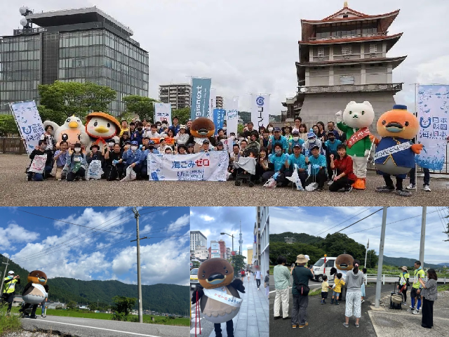 野洲のおっさんが今年もびわ湖１週ごみ拾い行脚で海ごみゼロをPR！